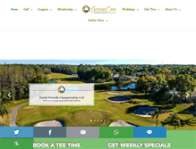 Tablet Screenshot of crescentoaksgolf.com
